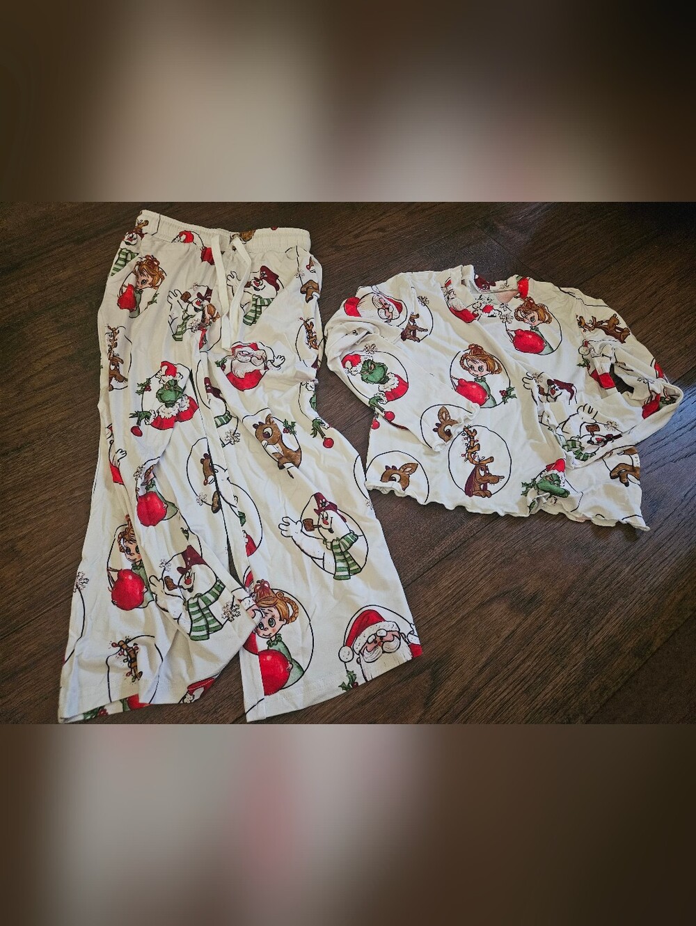 Made by Molly Kids 6T Classic Characters Wide Leg Set Long Sleeve Grinch New. 